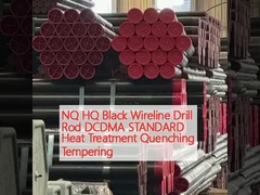 NQ HQ Black Wireline Drill Rod DCDMA STANDARD درمان گرمایی خاموش کردن